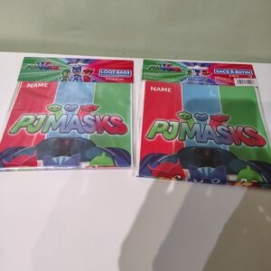 NWT Disney PJ Masks Themed Favor Bags Birthday Boys Party Supplies 16 CT
